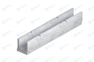 Лоток водосточный канальный без уголка ЛВК DN100 без уклона (h165) 0/0 (012026)