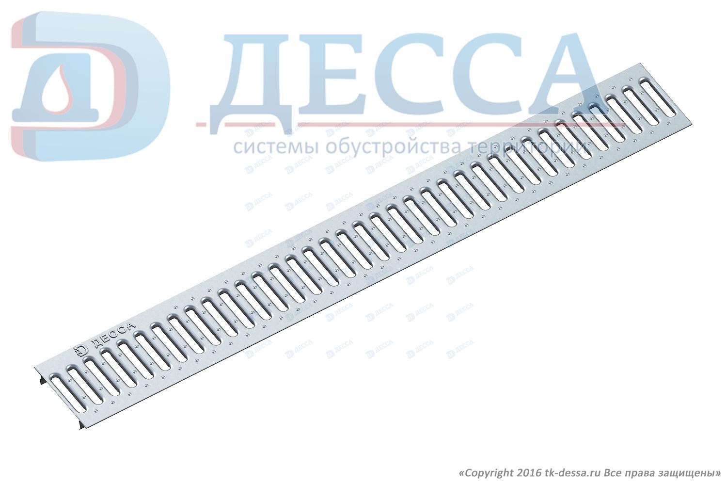 Решетка водоприемная -10.13,6.100- штампованная стальная оцинкованная  (5080-д)