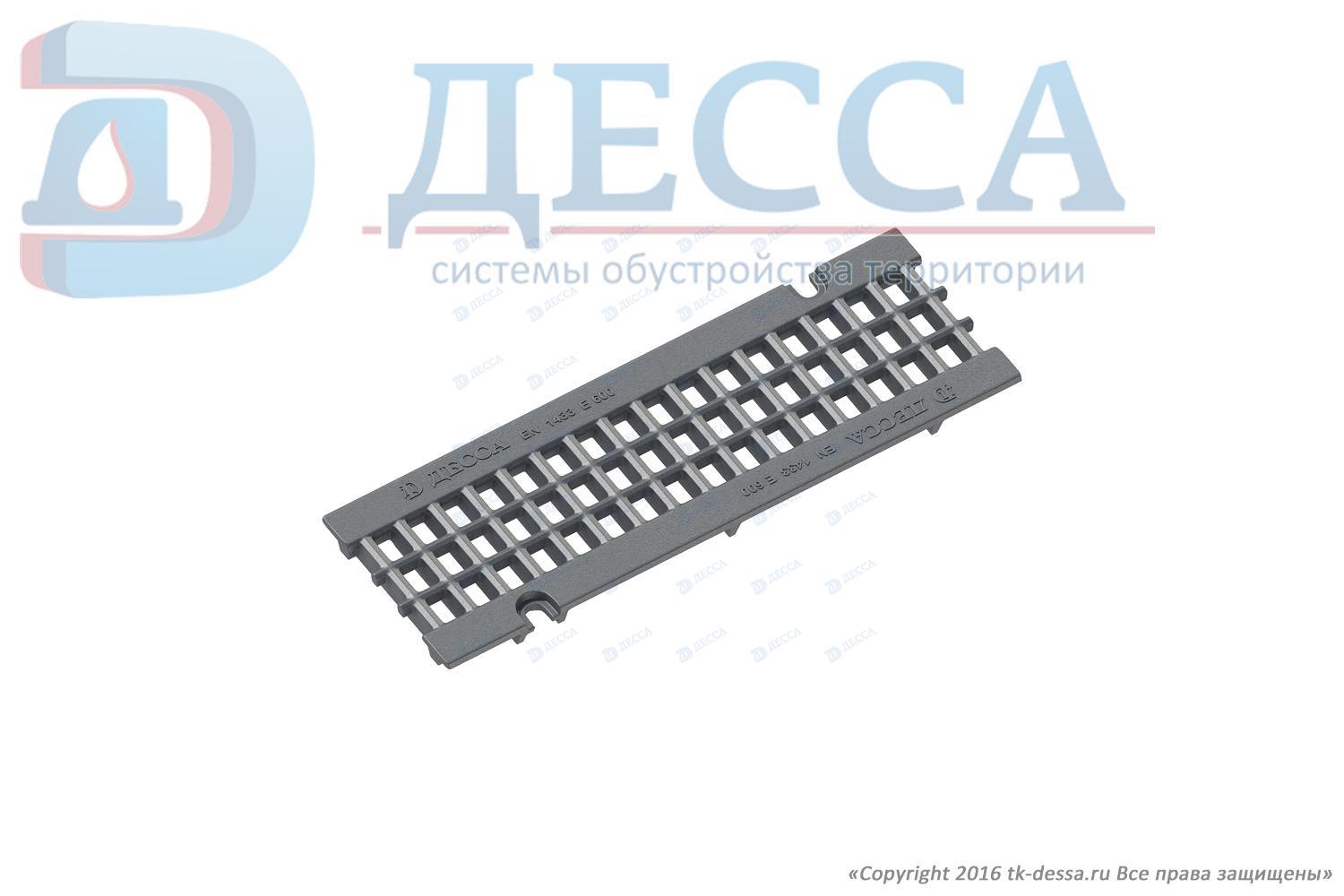 Решетка водоприемная ВЧ-50 (500х172) кл.Е600 DN110 (ячеистая) (28319)