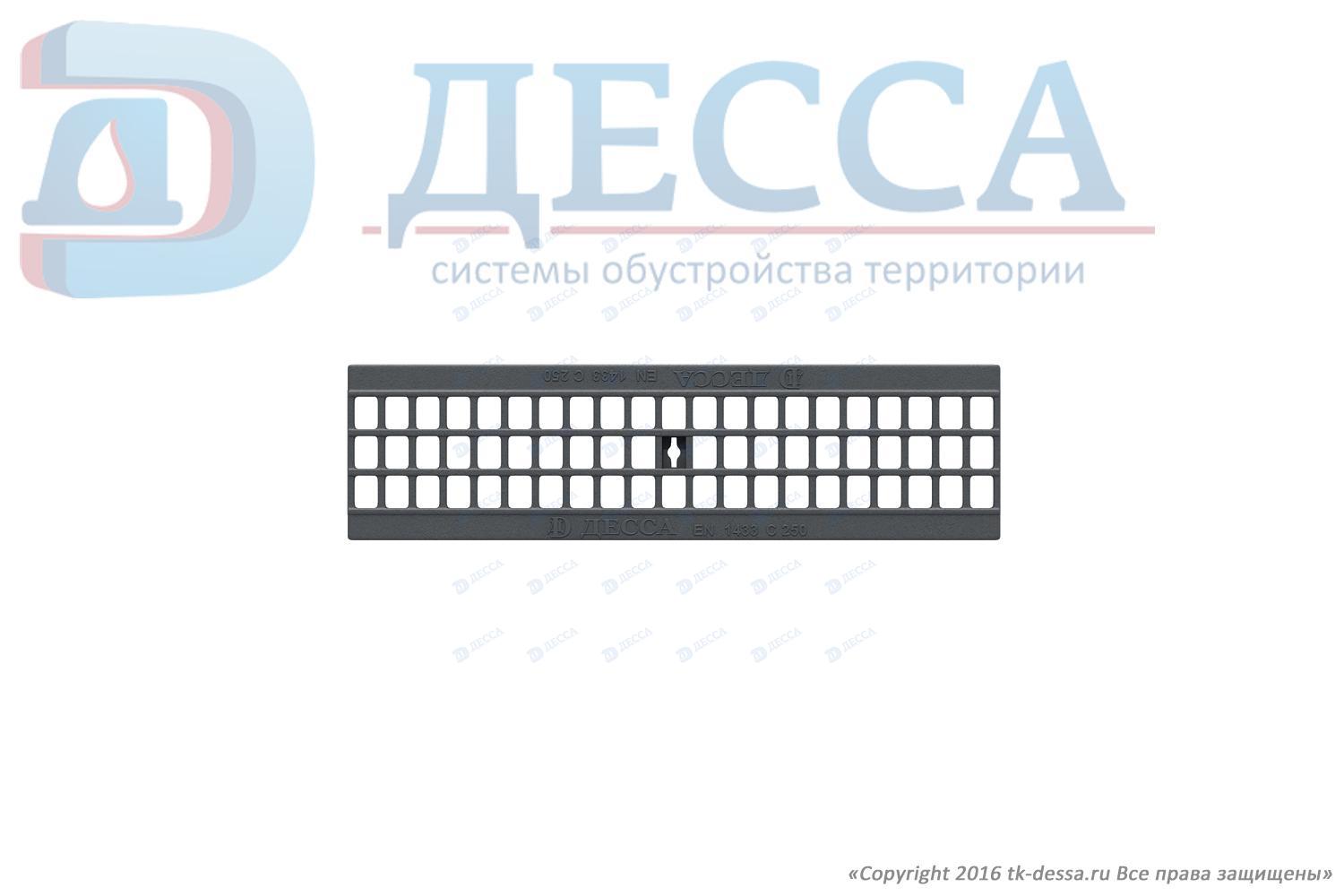 Решетка водоприемная -10.13,6.50- ячеистая чугунная ВЧ-50, кл.С (20403)