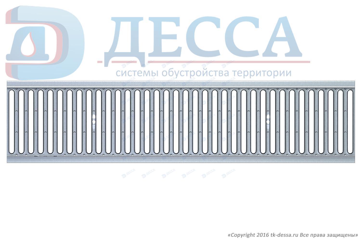 Решетка водоприемная -20.24.100- штампованная стальная оцинкованная (5280-д)