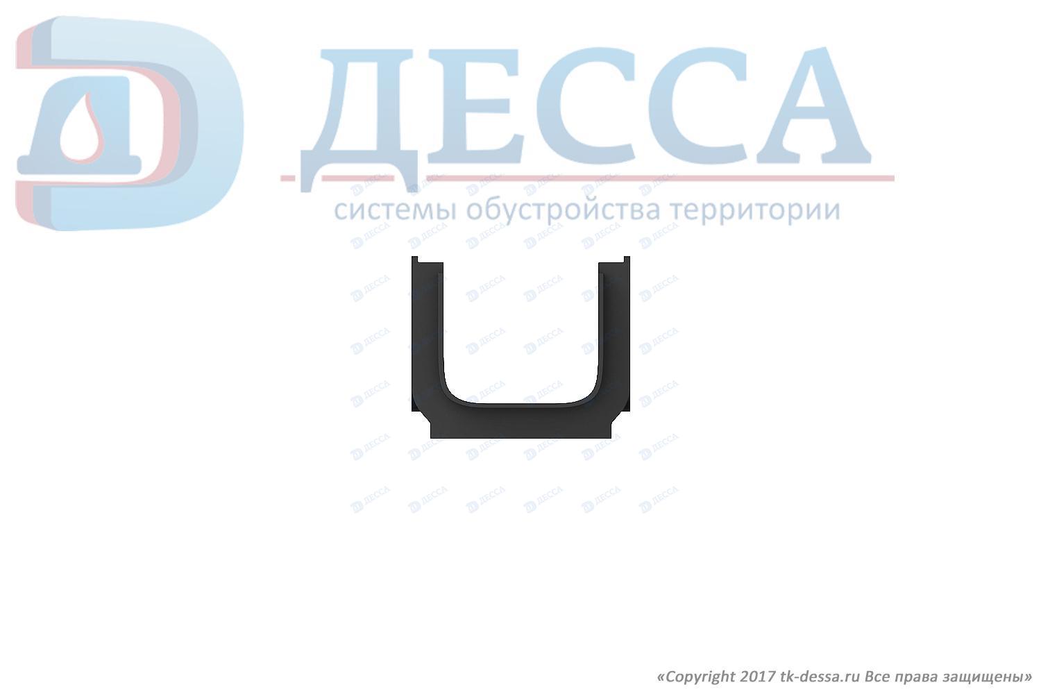 Лоток водоотводный -10.14,5.12- пластиковый