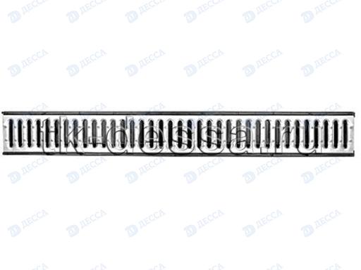 Комплект: Лоток водоотводный Лайт -10.11,5.9,5- пластиковый с решеткой стальной кл.А